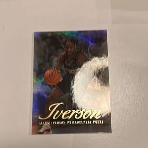 Iverson Trading Card - Black and Gold by flair showcase mint condition